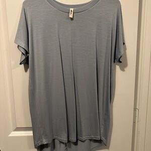 Slate Blue Women's Short Sleeve Top